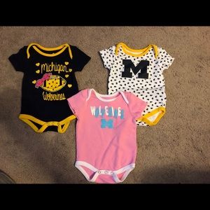 University of Michigan Wolverines 3-6 Month Onesie